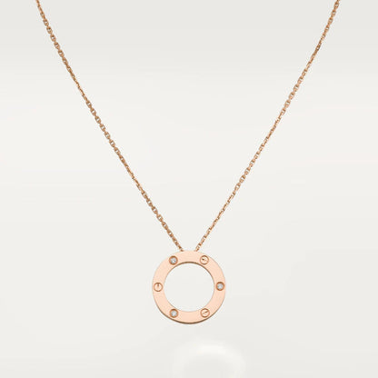 [Amore Jewels]LOVE NECKLACE 16MM 3 DIAMONDS