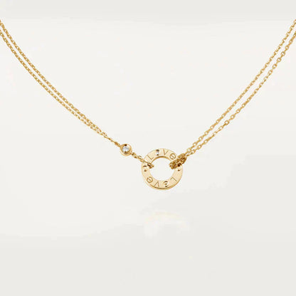 [Amore Jewels]LOVE NECKLACE 16MM 2 DIAMONDS