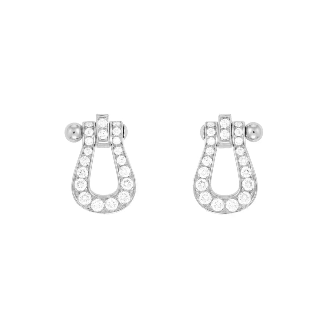 [Amore Jewels]FORCE 10 FULL DIAMOND STUD EARRINGS MINI MODEL