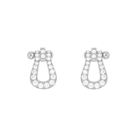 [Amore Jewels]FORCE 10 FULL DIAMOND STUD EARRINGS MINI MODEL