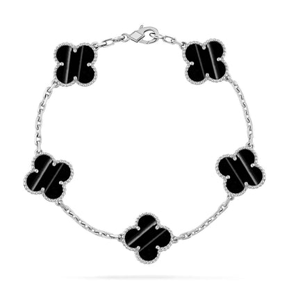 [Amore Jewels] CLOVER 5 MOTIF PULSAR STONE BRACELET COLLECTION