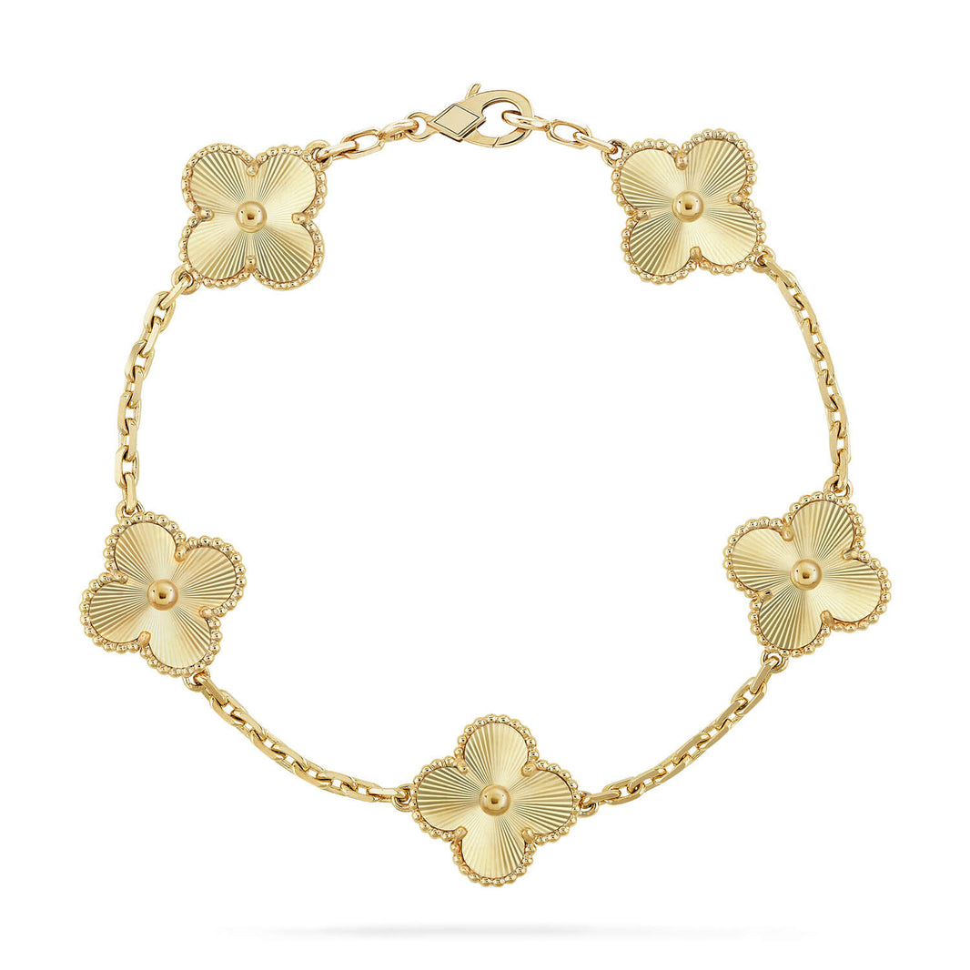 [Amore Jewels] CLOVER 5 MOTIF LASER BRACELET COLLECTION