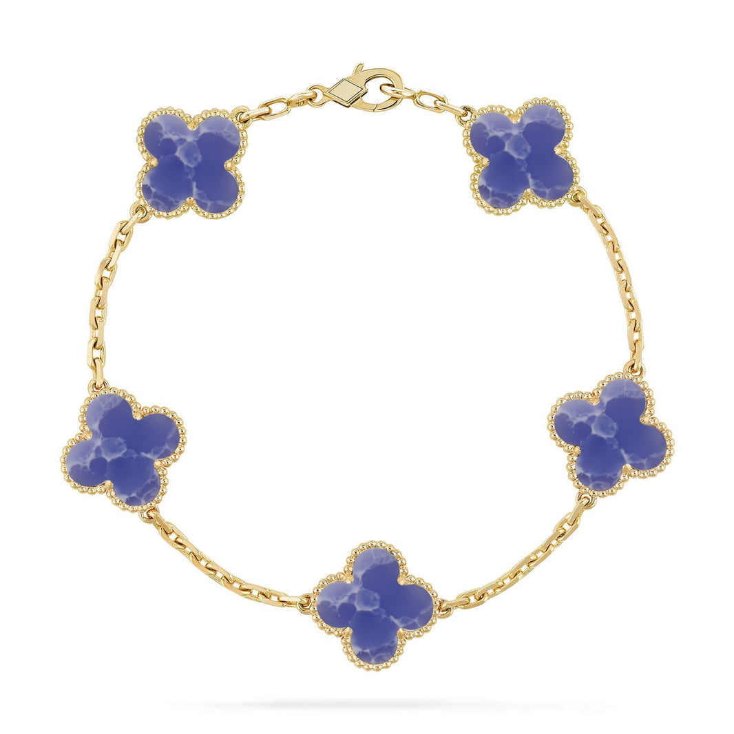 [Amore Jewels]CLOVER 5 MOTIF BLUE VEINS BRACELET COLLECTION
