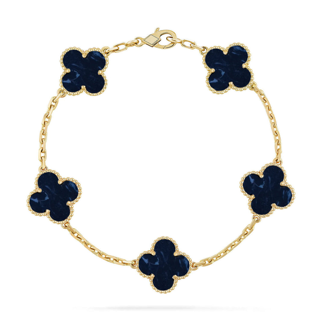 [Amore Jewels]CLOVER 5 MOTIF PIETERSITE BRACELET COLLECTION