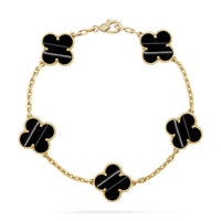 [Amore Jewels] CLOVER 5 MOTIF PULSAR STONE BRACELET COLLECTION