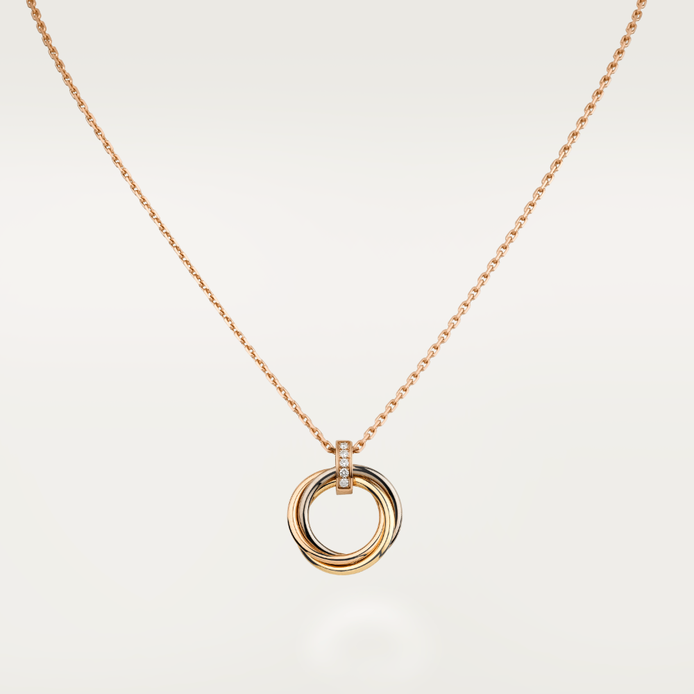 [Amore Jewels]TRINITY NECKLACE GOLD  DIAMONDS