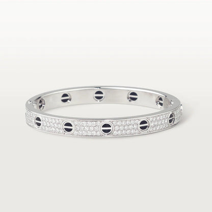 [Amore Jewels]LOVE BRACELET 6.1MM DIAMOND-PAVED CERAMIC