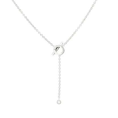 [Amore Jewels]FINESSE SILVER DIAMOND NECKLACE