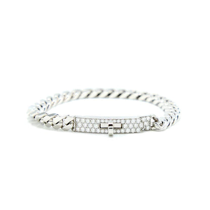 [Amore Jewels]KELLY CHAIN SILVER DIAMOND BRACELET