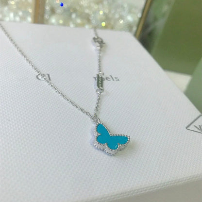 [Amore Jewels]BUTTERFLY TURQUOISE BUTTERFLY BRACELET SILVER