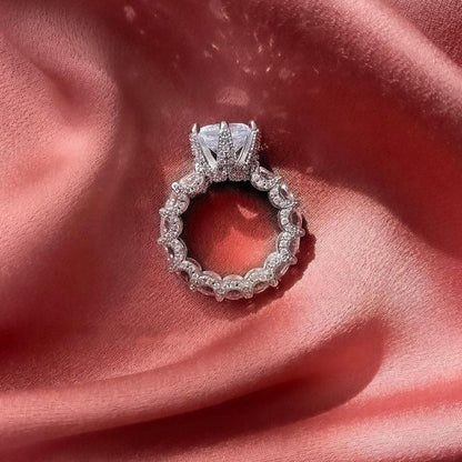 [Amore Jewels]Exquisite Multicolored Radiant Zircon Everyday Ring