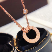 [Amore Jewels]LOVE NECKLACE 16MM 2 DIAMONDS