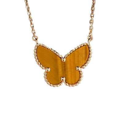[Amore Jewels] TIGER__ EYE BUTTERFLY NECKLACE