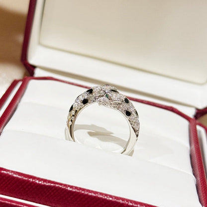 [Amore Jewels]PANTHERE 5MM ALL DIAMOND RING