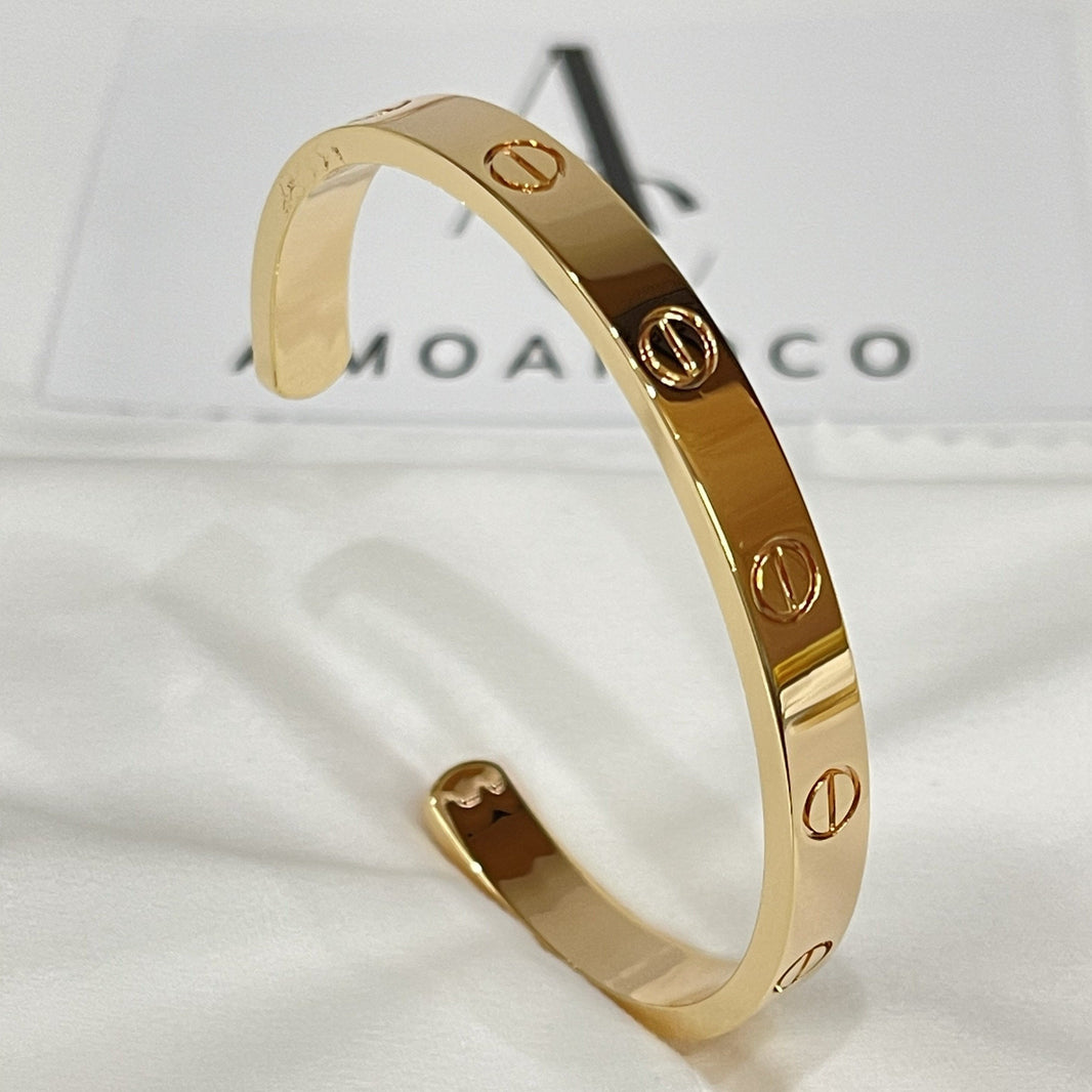 [Amore Jewels]LOVE BRACELET 6.1MM OPEN CUFF