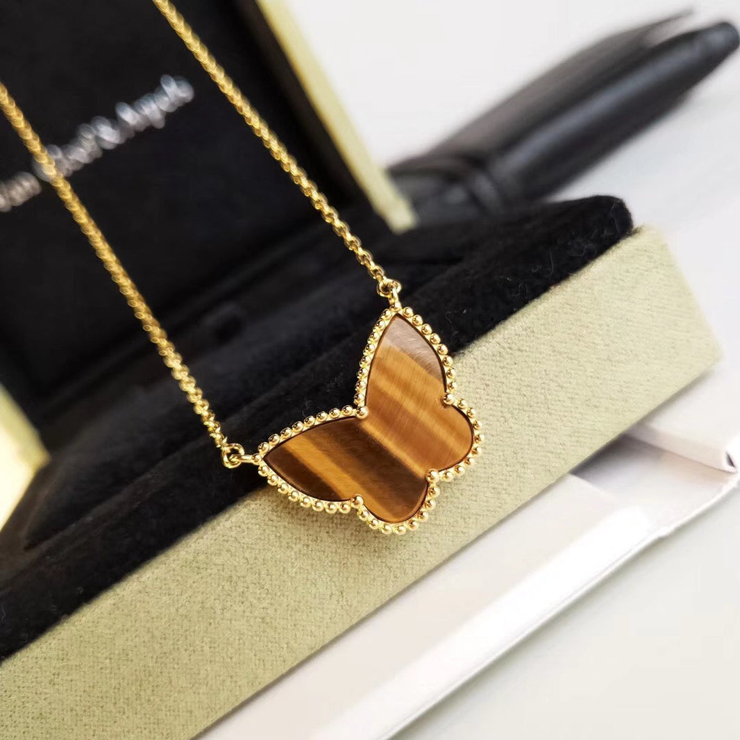 [Amore Jewels] TIGER__ EYE BUTTERFLY NECKLACE