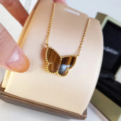 [Amore Jewels] TIGER__ EYE BUTTERFLY NECKLACE