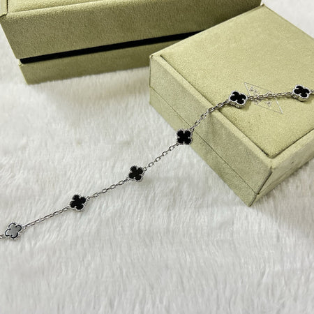 [Amore Jewels]CLOVER 6 MOTIF  ONYXS BRACELET