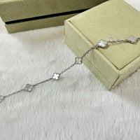 [Amore Jewels]CLOVER 6 MOTIF WHITE MOP BRACELET
