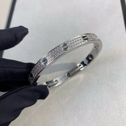 [Amore Jewels]LOVE BRACELET 6.1MM DIAMOND-PAVED CERAMIC