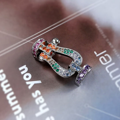 [Amore Jewels]FORCE LARGE HORSESHOE CLASP  METAL BRACELET