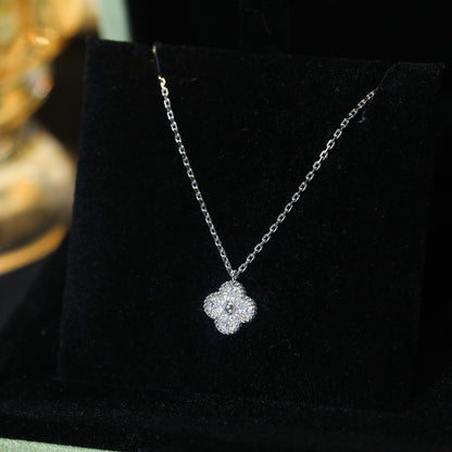 [Amore Jewels]CLOVER MINI 9.5MM PENDANT DIAMOND NECKLACE