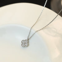 [Amore Jewels]CLOVER MINI 9.5MM PENDANT DIAMOND NECKLACE