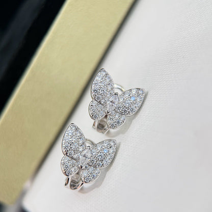 [Amore Jewels]BUTTERFLY ALL DIAMOND EARRINGS