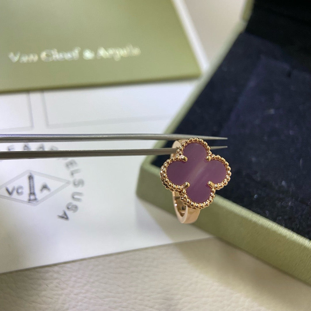 [Amore Jewels]CLOVER  PURPLE VIOLET RING