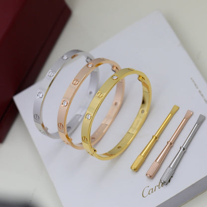 [Amore Jewels]LOVE BRACELET 6.1MM 4 DIAMONDS
