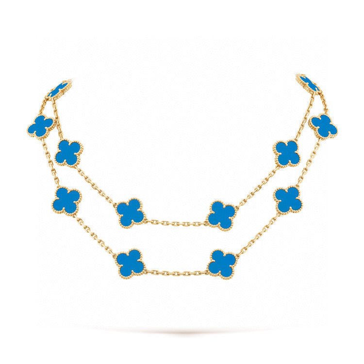 [Amore Jewels]CLOVER 20 MOTIFS TURQUOISE GOLD