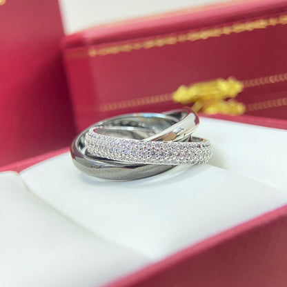 [Amore Jewels]TRINITY 3.2MM RING BLACK CERAMIC