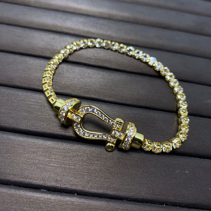 [Amore Jewels]FORCE  HORSESHOE  DIAMOND TENNIS BRACELET