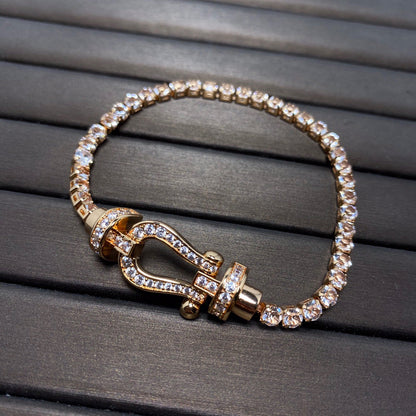 [Amore Jewels]FORCE  HORSESHOE  DIAMOND TENNIS BRACELET