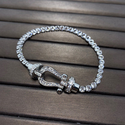 [Amore Jewels]FORCE  HORSESHOE  DIAMOND TENNIS BRACELET