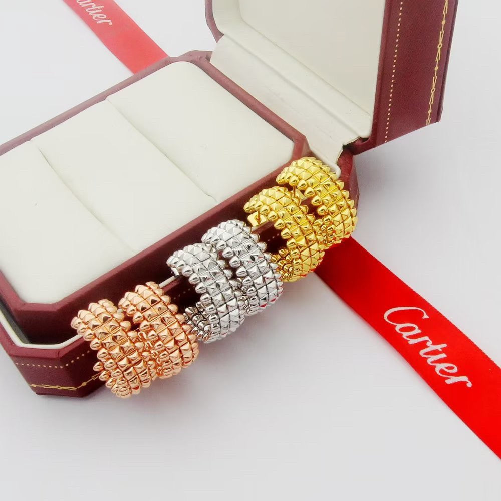 [Amore Jewels]CLASH 9.2MM DOUBLE ROW EARRINGS