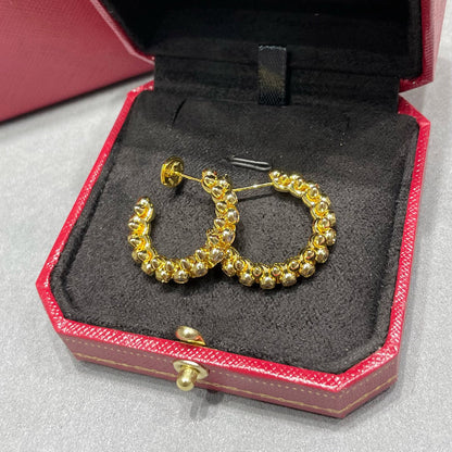 [Amore Jewels]CLASH FULL DIAMOND MEDIUM EARRINGS