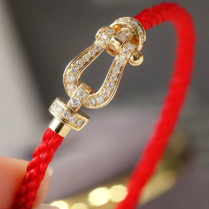 [Amore Jewels]FORCE LARGE HORSESHOE FULL DIAMOND BRACELET SILVER