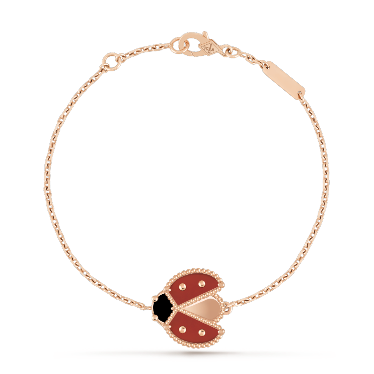 [Amore Jewels]LUCKY SPRING 1 MOTIF PINK GOLD BRACELET