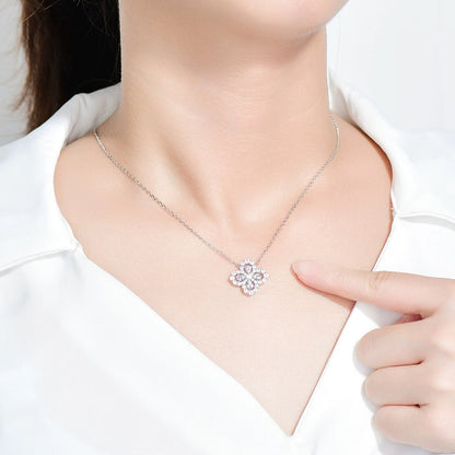 [Amore Jewels]LOOP NECKLACE FULL MOTIF DIAMOND 16MM MULTIPLE COLORS