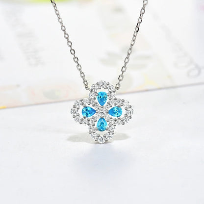 [Amore Jewels]LOOP NECKLACE FULL MOTIF DIAMOND 16MM MULTIPLE COLORS
