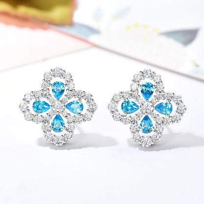 [Amore Jewels]LOOP EARRINGS FULL MOTIF DIAMOND 16MM