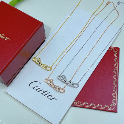[Amore Jewels]PANTHERE PAVED DIAMOND NECKLACE