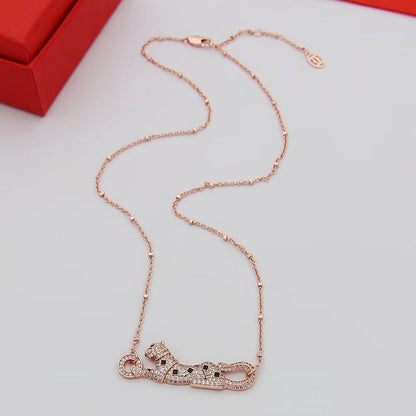 [Amore Jewels]PANTHERE PAVED DIAMOND NECKLACE