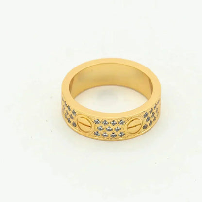 [Amore Jewels]LOVE RING 5.5MM DIAMONDS PAVED