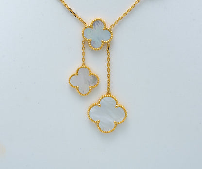 [Amore Jewels]CLOVER MOTHER OF PEARL NECKLACE 6 MOTIF