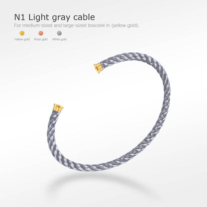 [Amore Jewels]FORCE SERIES BRACELET CABLES 50 CHOICES (DIY SELECTION)