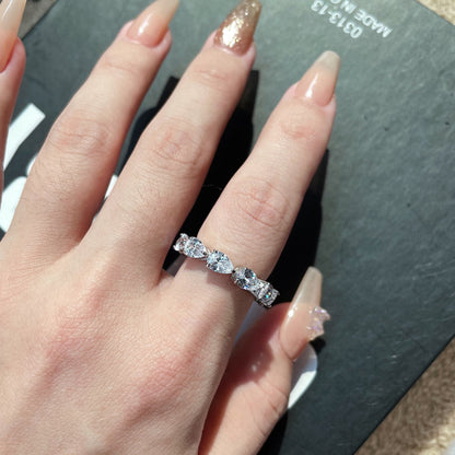 [Amore Jewels]Exquisite Pear Cut Tennis Ring