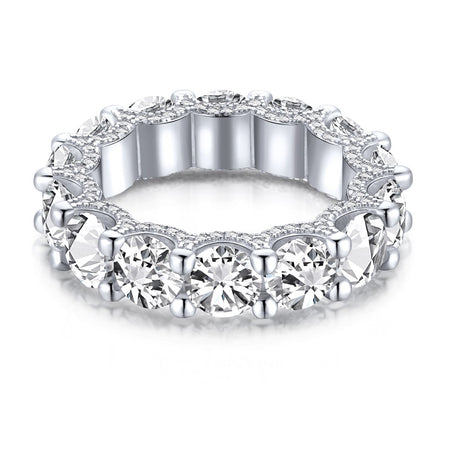 [Amore Jewels]Gorgeous Round Cut Tennis Ring