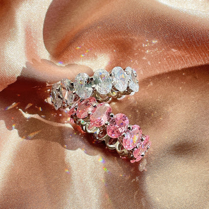 [Amore Jewels]Dainty Elongated Cushion Cut Tennis Ring